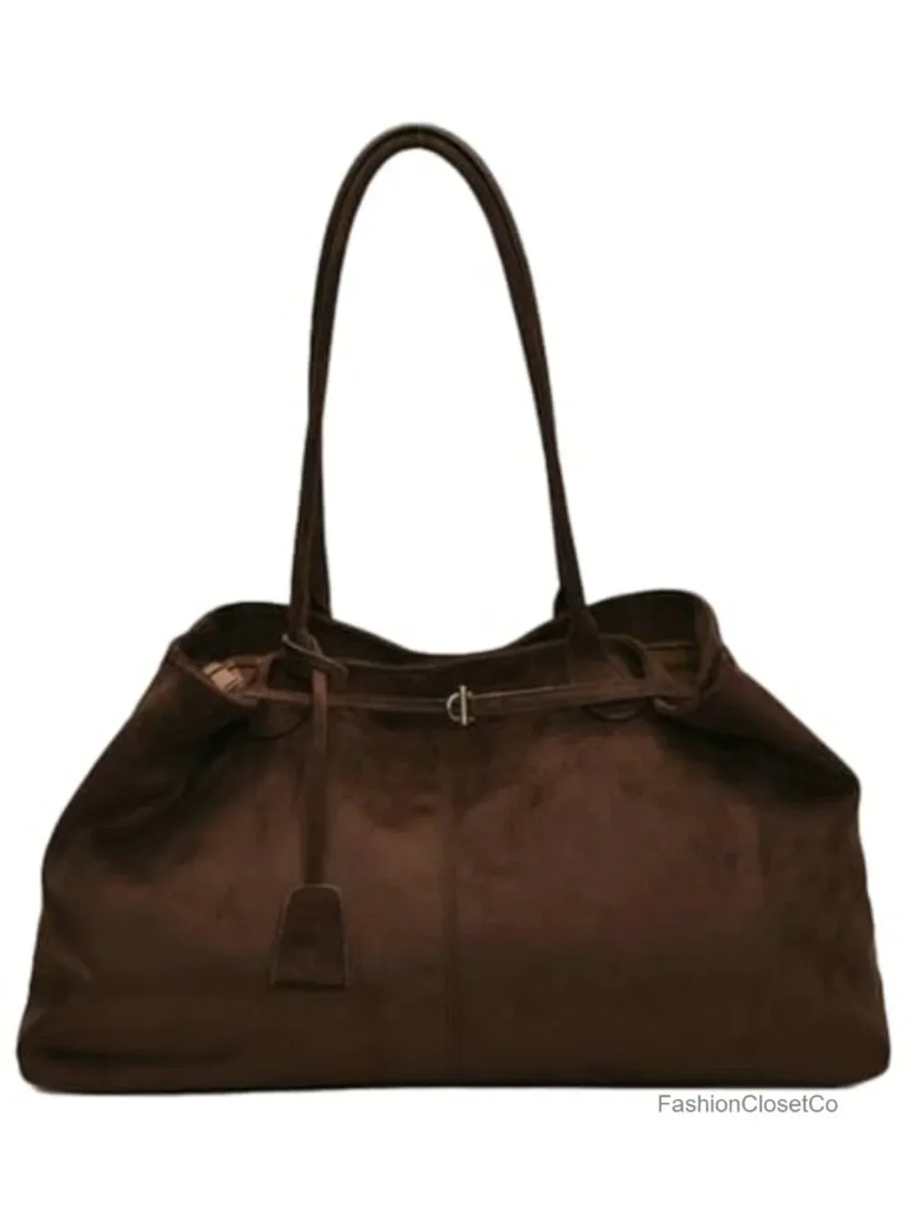 Oversized Suede Tote Handbag Top Handle Satchel Purse for Women Hobo Shoulder